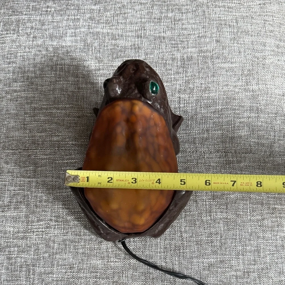 Reptile Frog Lamp with Orange Shell